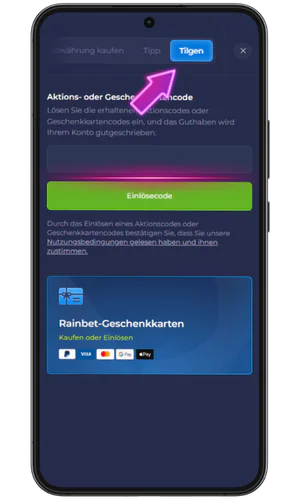Abschnitt – Tilgen